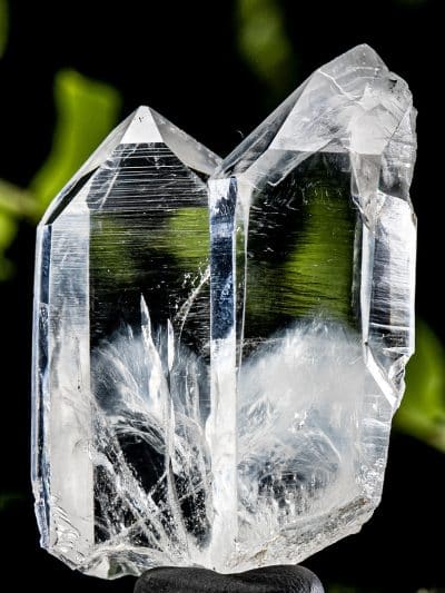 Blue Smoke Phantom Cookeite Included Twin Quartz Crystal