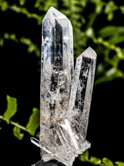 Blue Smoke Phantom Cookeite Included Twin Quartz Crystal