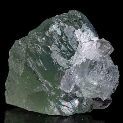 Optical Clear Green Fluorite Crystal With Elestial Form