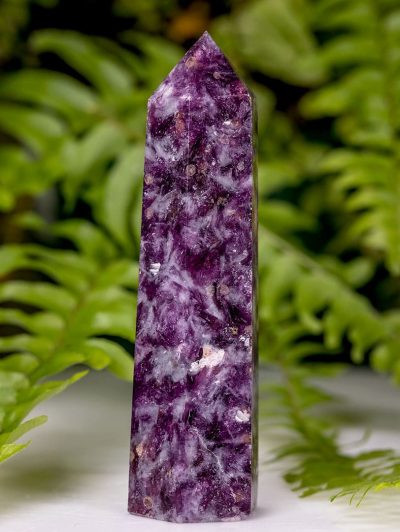 High Grade Polished Lepidolite Tower/Point